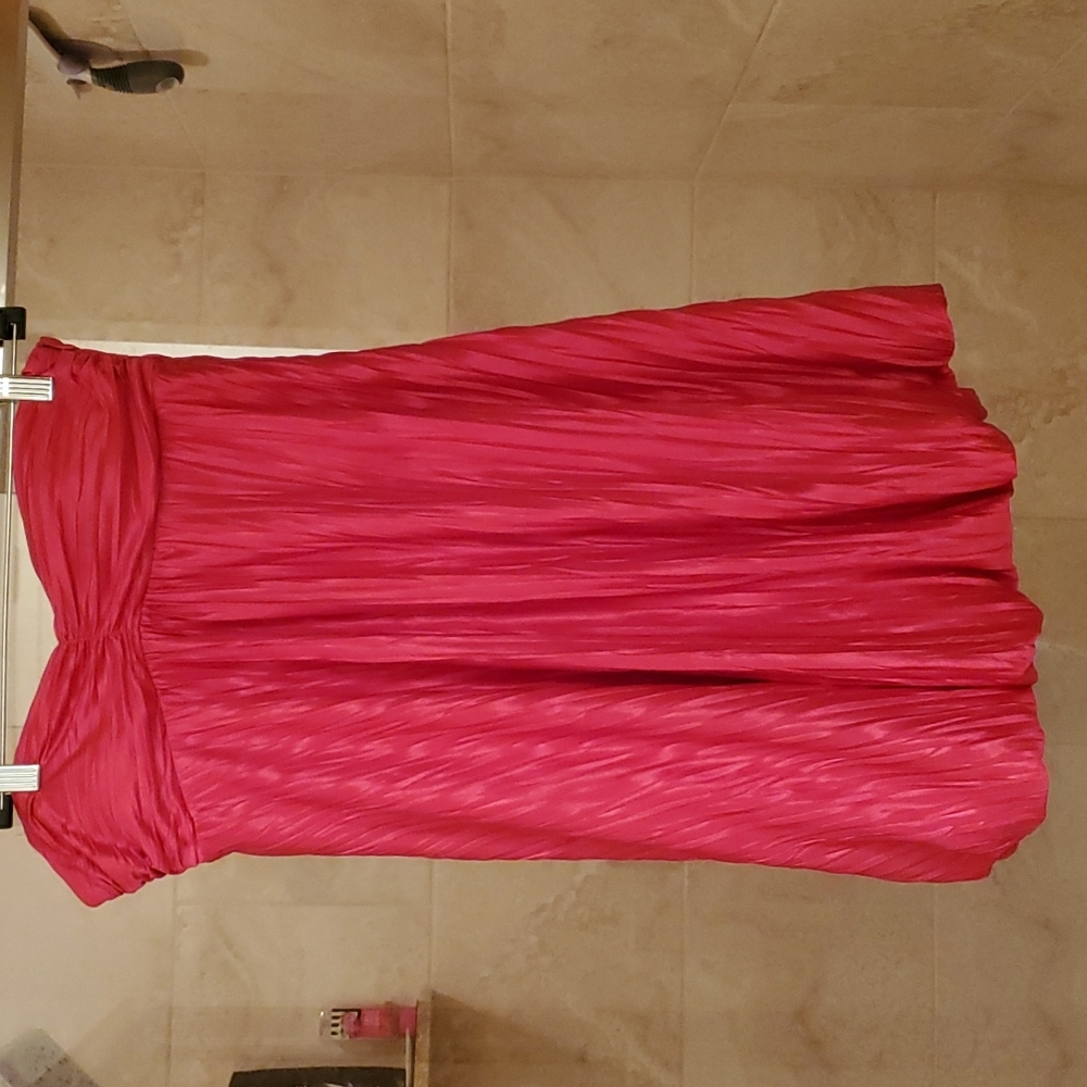 Sexy Strapless Hot Pink Mini Dress